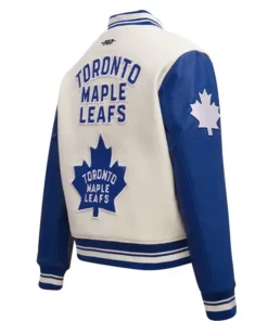 Buy Now Toronto Maple Leafs Classic Wool and Leather Varsity Jacket For Sale
