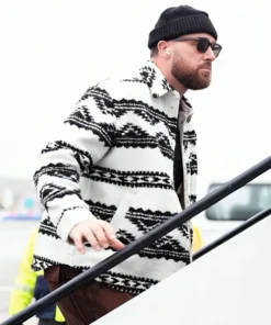 Buy Now Travis Kelce White And Black Maja Jacket For Men And Women