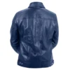 Buy Now Vintage Blue Leather Jacket For Men's And Women's