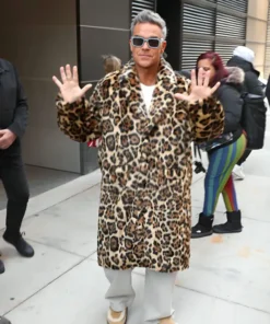 Buy Now Watch What Happens Live With Andy Cohen Robbie Williams Leopard-Print Coat For Unisex