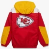 Buy Starter Kansas City Chiefs Yellow And Red Hooded Pullover Jacket For Unisex