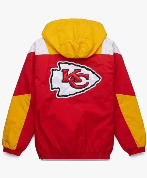 Buy Starter Kansas City Chiefs Yellow And Red Hooded Pullover Jacket For Unisex