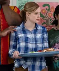 Cady Heron 2024 Movie Mean Girls Blue Shirt