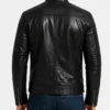 Cafe Racer Biker Quilted Leather Jacket