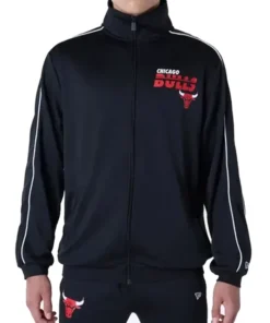 Chicago Bulls NBA Top Black Track Jacket