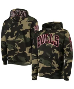 Chicago Bulls Team Camo Hoodie