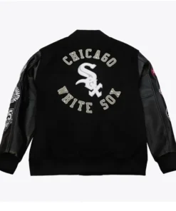 Chicago White Sox Black Out Vintage Varsity Letterman Jacket For Sale