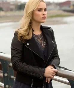 Claire Holt The Originals Black Leather Jacket