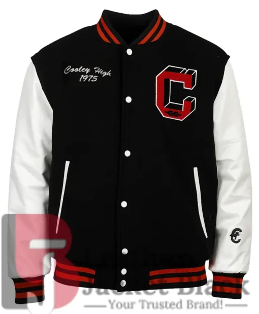 Cooley High Letterman Black And OFF-White Varsity Jacket