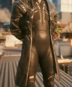 Cyberpunk Black Trench Coat