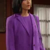 Days Of Our Lives 2024 Amy Choi Purple Blazer