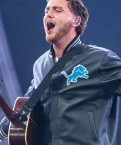 Detroit-Lion-Bazzi-Black-Leather-Jacket