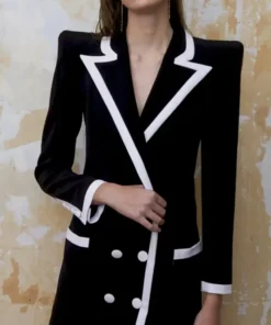 Elite Season 08 Roberta Contrasting Black Blazer For Sale