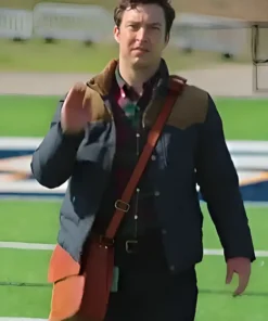 English Teacher 2024 Corduroy Patch Blue Jacket