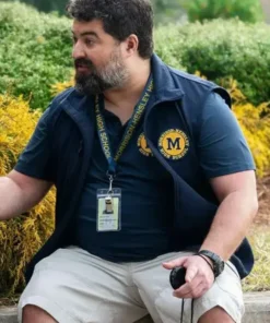 English Teacher Markie Hillridge Blue Fleece Vest