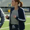 English Teacher Stephanie Koenig Navy Blue Tracksuit