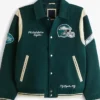 Fly Eagles Fly Philadelphia Eagles Green Varsity Jacket
