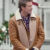Get Now Believe in Christmas 2024 John Reardon Brown Shearling Jacket