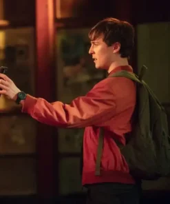 Get Now Missing You 2025 Oscar Kennedy Red Bomber Jacket For Sale