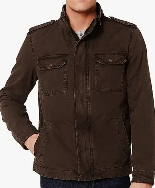 Get Now Nurse Jackie Zach Rand Brown Cotton Jacket For Sale