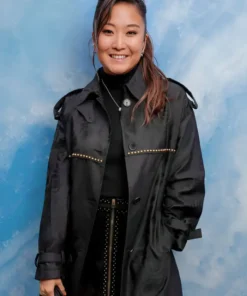 Get Now Paris Fashion Week Ashley Park Black Trench Coat For Sale