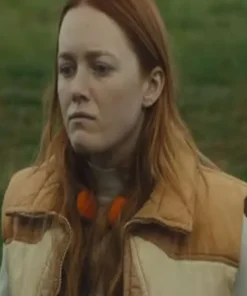 Green and Gold Madison Lawlor Puffer Vest