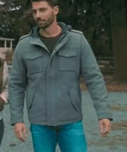 Happy Howlidays 2024 Ezra Moreland Grey Wool Jacket