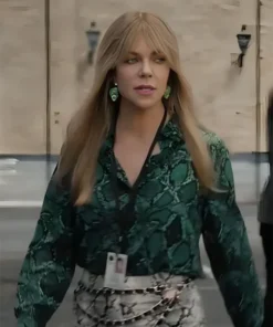 High Potential S01 Kaitlin Olson Green Snake Shirt