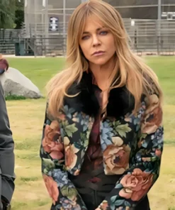 High Potential S01 Kaitlin Olson Jacquard Coat