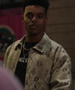 Jabari Banks TV-Series Bel-Air Season 03 Will Smith Snakeskin Jacket
