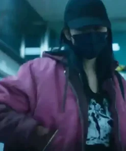 Jae-hee-Gangnam-B-Side-Purple-Hooded-Jacket