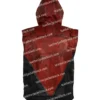 Jason Todd Red Leather Hood Vest