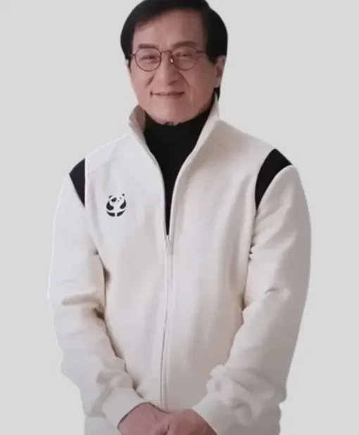 Karate Kid Legends 2025 Jackie Chan White Bomber Jacket