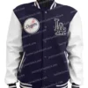 Los Angeles Dodgers Navy Blue And White Varsity Jacket