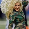 Los Angeles Rams Cheerleaders Camouflage Cotton Coat