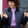 Love Of The Irish Shenae Grimes-Beech Blue Quilted Jacket