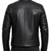 Mens Cafe Racer Stylish Leather Black Jacket
