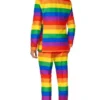Mens Thanksgiving Rainbow Color Print Suit For Sale