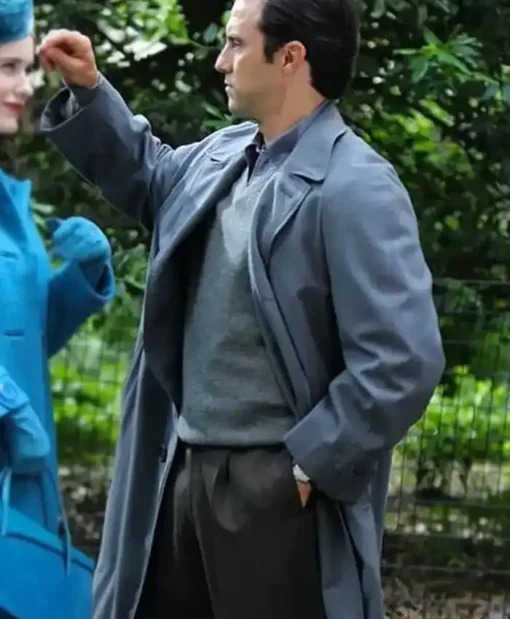 Milo Ventimiglia The Marvelous Mrs. Maisel TV Series Handsome Man Long Grey Coat