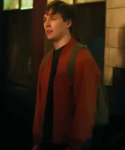 Missing You 2025 Oscar Kennedy Red Bomber Jacket