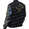 Nfl Detroit Lions Black Varsity Jacket
