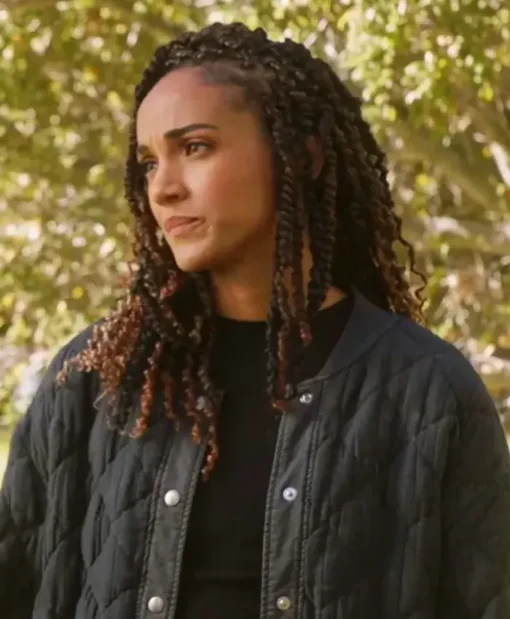 Nyla-Harper-The-Rookie-S06-Black-Quilted-Jacket