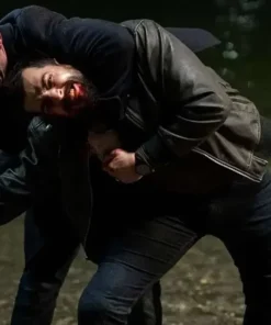 Phoenix-Raei-The-Night-Agent-Black-Leather-Jacket