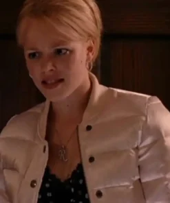 Regina George Mean Girls Rachel McAdams Pink Puffer Jacket