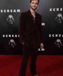 Richie Kirsch Scream Brown Velvet Blazer Coat