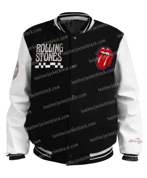Rolling Stones Black Varsity Jacket