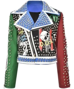 Ron Bass Disfear Studded Leather Jacket