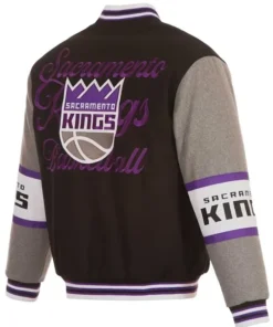 Sacramento-Kings-Black-Gray-Varsity-Jacket