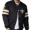 Scout I New Orleans Saints Black Varsity Jacket