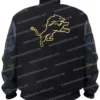 Shop Now NFL Detroit Lions Black Letterman Varsity Jacket For Unisex